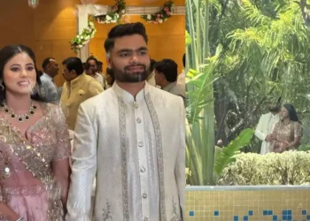 Rinku Singh-Priya Saroj engagement announcement photo shared on social media