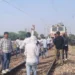 गुर्जर महापंचायत ट्रेन FIR पीलूपुरा रेल पटरी प्रदर्शन दृश्य