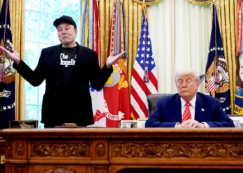 Late-night hosts on Trump-Musk breakup showing Kimmel Colbert Fallon Meyers