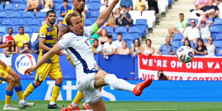 Andorra vs England Nations League match action Estadi Nacional Andorra la Vella