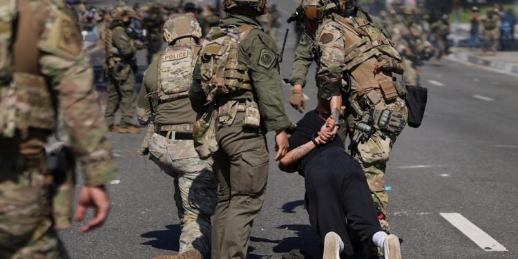 Trump National Guard LA statement troops deployed Los Angeles civil unrest response