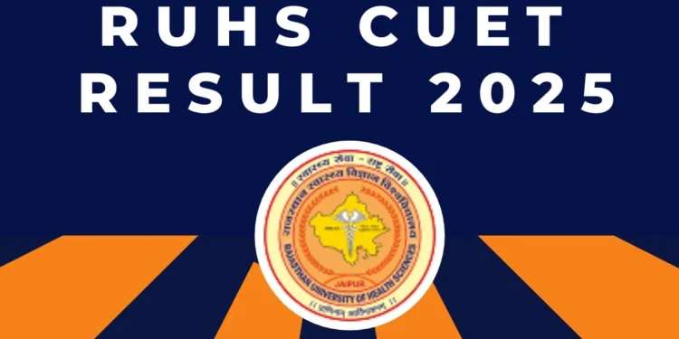 RUHS CUET Result 2025 official declaration announcement university website screenshot